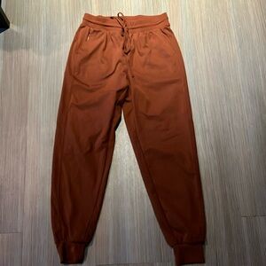 Rachel Zoe Red/Brown Jogger Sweatpants with Elastic Cuffs